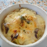 さつま芋と豆腐の味噌グラタン